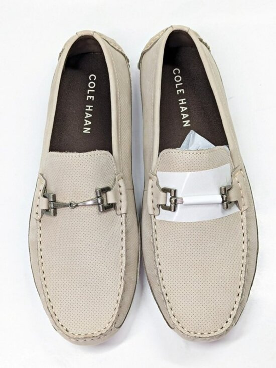 Cole Haan Men\'s Wyatt Sesame Nubuck Leather Bit Driver Size 8.5 (MSRP $180) main image 4